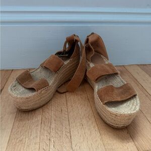 Soludos Brown Espadrille Sandals